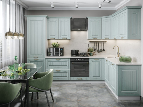 Кухня Кантри Прованс - длина 3 м, ширина 1,8 м