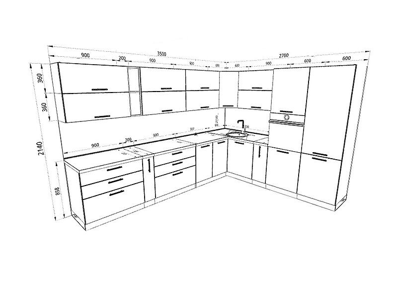 Кухня Шанталь 3,5 метра
