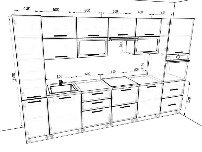 Кухня Валерия-М 3,4 метра