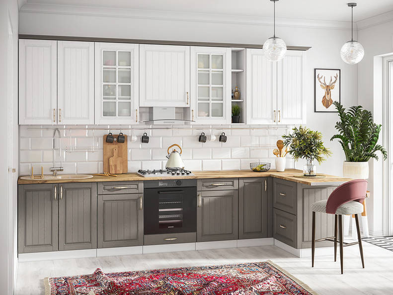 Кухня Лондон — длина 3,4 м ширина 1,2 м