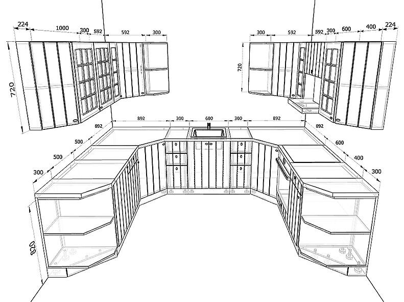 Кухня Прованс 3,0 метра