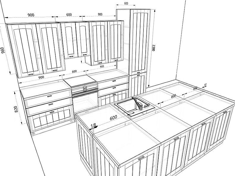 Кухня Мишель 3,0 метра