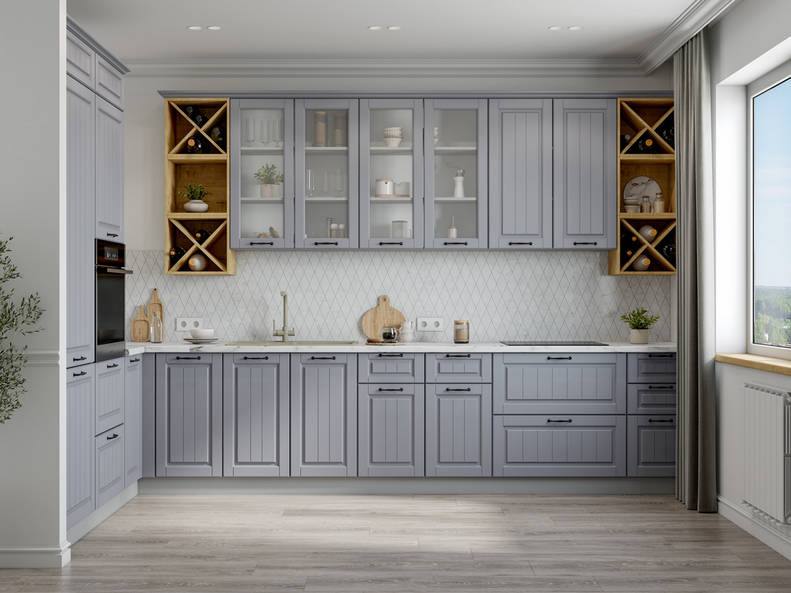 Кухня Империя — длина 3,2 м ширина 2,2 м