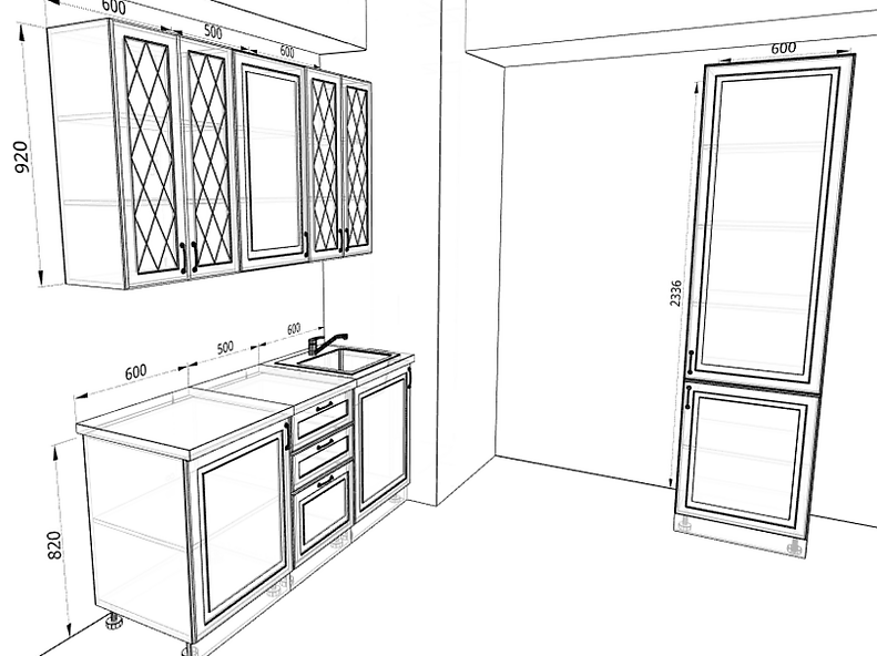 Кухня Ницца 2,3 метра