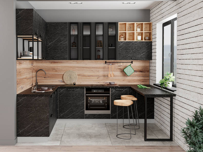 Кухня Ройс — длина 2,8 м ширина 2,1 м Кухня Ройс — длина 2,8 м ширина 2,1 м